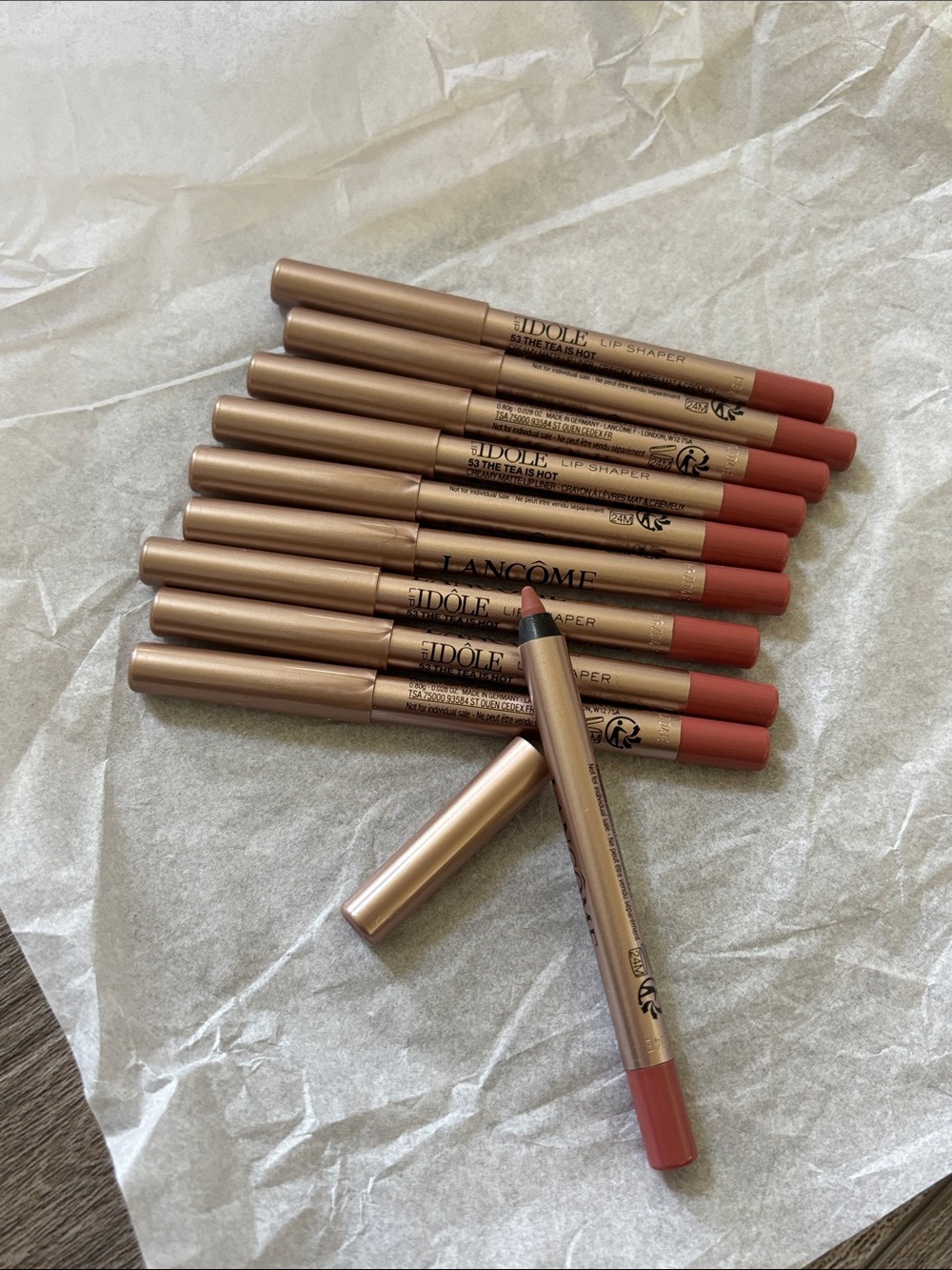 Lancome LIP IDÔLE LIP SHAPER(#53 the tea is hot) total 10 lip sharper